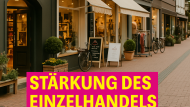 Bild einer Einkaufsstraße